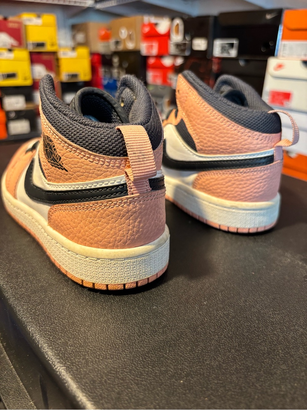Jordan Mid Top Sneakers Pink, White & Black - Picture 4 of 8